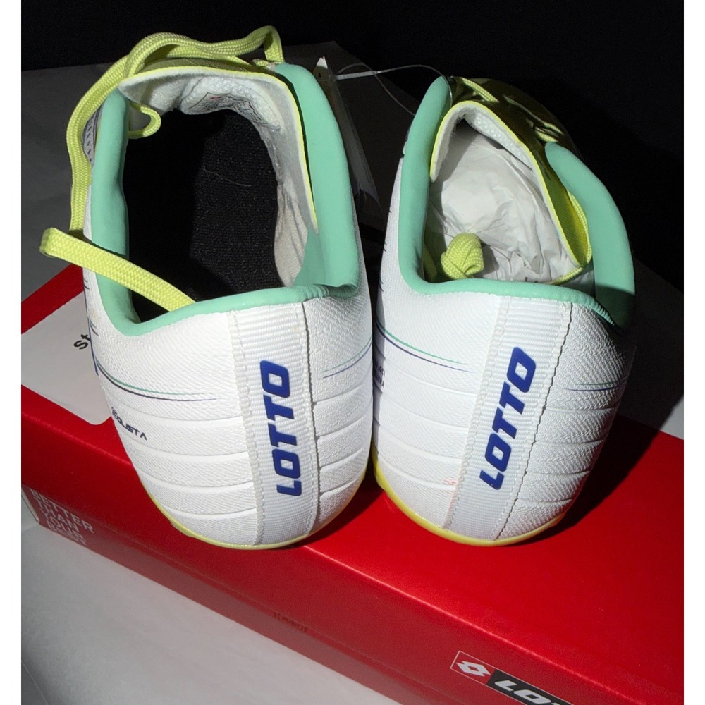 Lotto Soccer Cleats Child 3.5 White Lime Superleggera Solista 700 VI FG - Picture 5 of 6